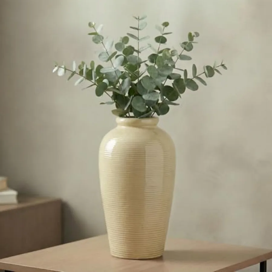 Ceramic Vase for Home Decor - 11 Inch Tall Boho Vases for Flower, Modern Textu Vase for Centerpieces, Pampas Grass, Living Room
Ceramic Vase for Home Decor - 11 Inch Tall Boho Vases for Flower, Modern Textu Vase for Centerpieces, Pampas Grass, Living Room