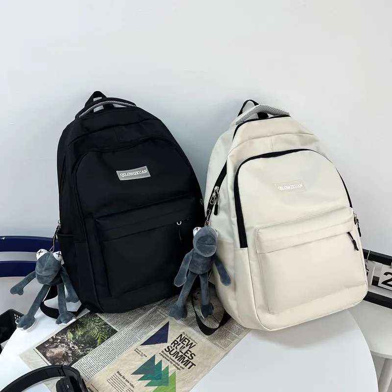 Women's Casual Large Capacity Backpack Simple Travel School Bag Solid Color Double-Shoulder Bag for Students And Leisure
Women's Casual Large Capacity Backpack Simple Travel School Bag Solid Color Double-Shoulder Bag for Students And Leisure