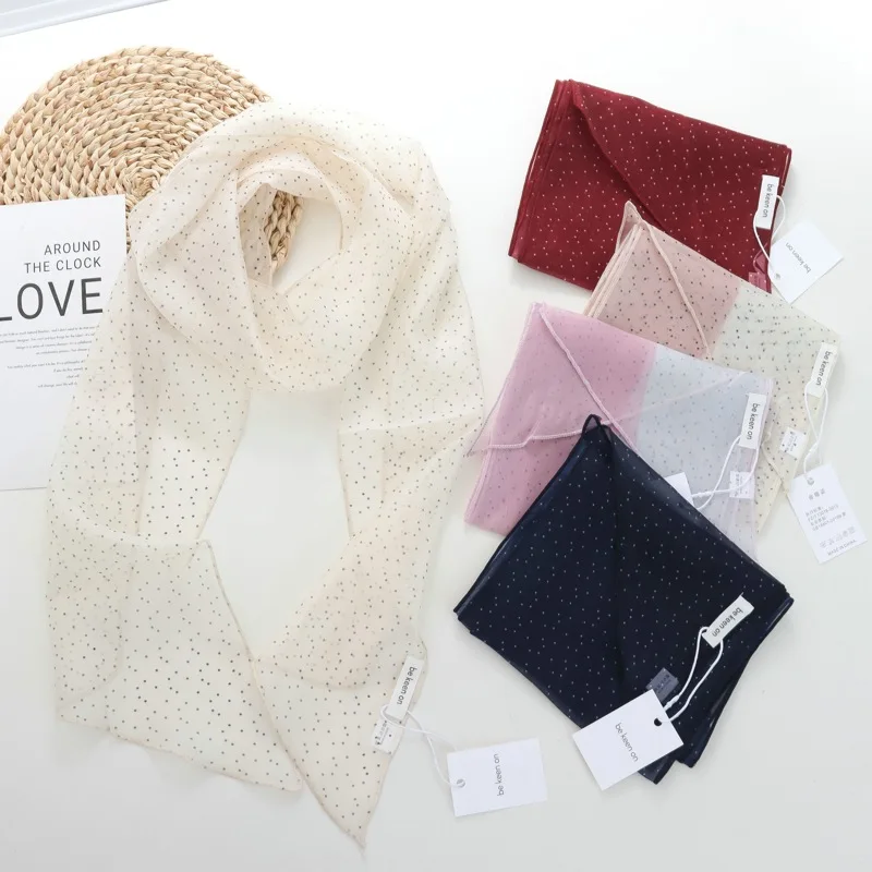 2025 Classic Polka Dot Color Matching Long Diagonal Scarf for Women 2025 New Fashion All-Matching Neck Protection Scarf Headband
2025 Classic Polka Dot Color Matching Long Diagonal Scarf for Women 2025 New Fashion All-Matching Neck Protection Scarf Headband