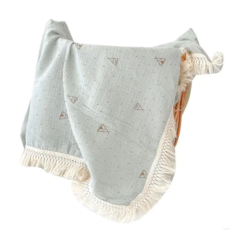 95AE Baby Tassel Soft Cotton Muslin Receiving Blanket Infant Sleeping Quilt Bed Cover Newborn Photography Props
95AE Baby Tassel Soft Cotton Muslin Receiving Blanket Infant Sleeping Quilt Bed Cover Newborn Photography Props