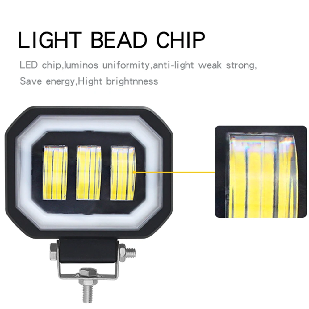 Headlight Work Lights 4000LM 6500K White Plastic+LED 1 Pcs 125*36*20mm 12V-24V DC For Motorcycle Off-road Brand New
Headlight Work Lights 4000LM 6500K White Plastic+LED 1 Pcs 125*36*20mm 12V-24V DC For Motorcycle Off-road Brand New