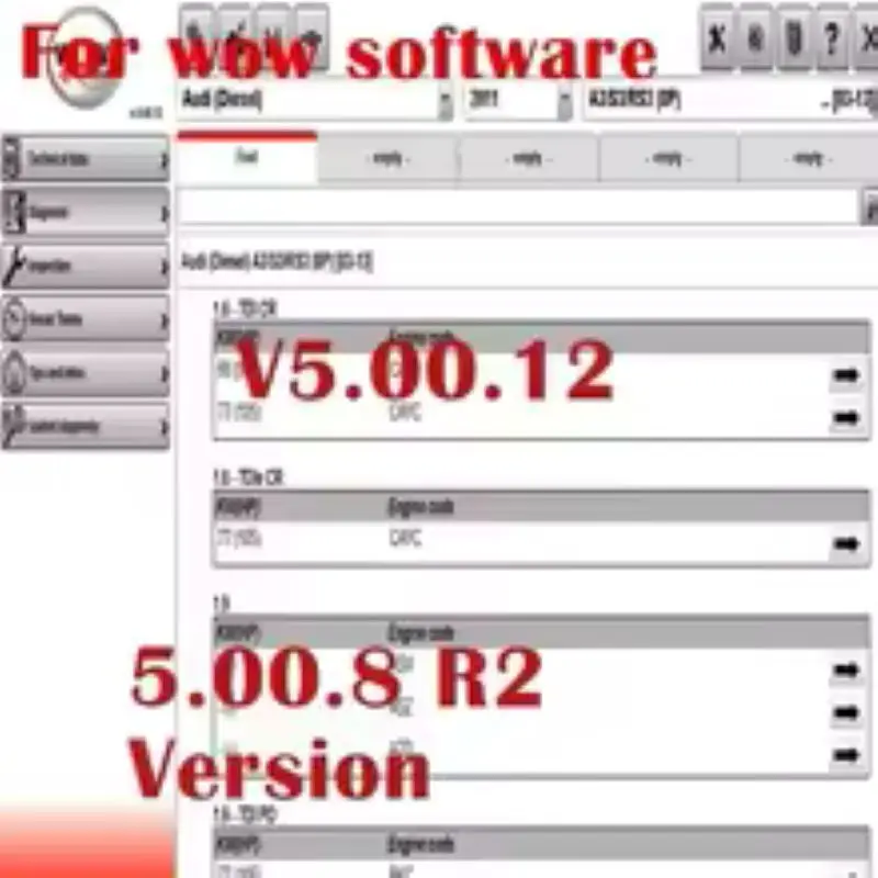 WOW!2024 Hot sale For V5.00.12 WOW 5.00.8 R2 diagnostics Software with Kengen For Tcs Multi-diagnostic Car Software Repair tool
WOW!2024 Hot sale For V5.00.12 WOW 5.00.8 R2 diagnostics Software with Kengen For Tcs Multi-diagnostic Car Software Repair tool