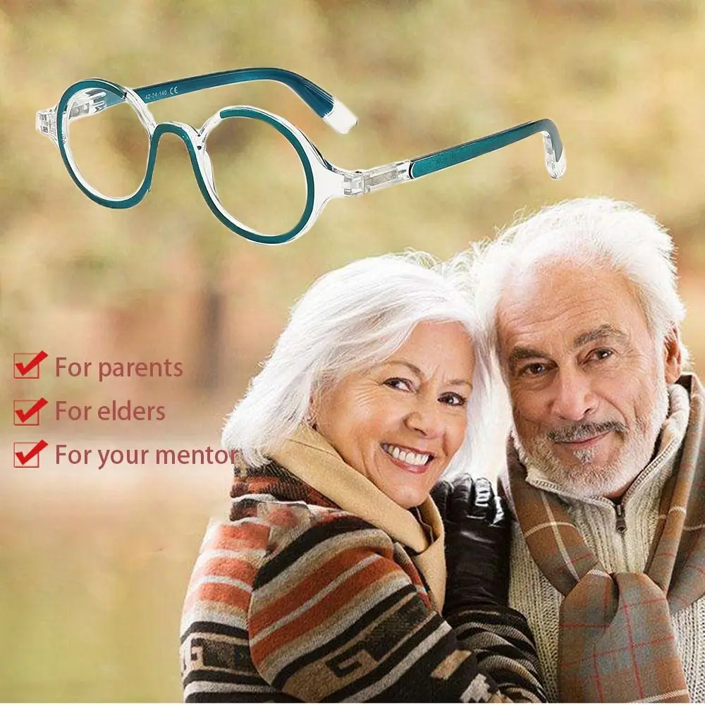 Vision Care Reading Glasses Spring Leg Round Frame Presbyopic Eyeglass Ultra Light Resin Hyperopia Optical Frame Eyewear
Vision Care Reading Glasses Spring Leg Round Frame Presbyopic Eyeglass Ultra Light Resin Hyperopia Optical Frame Eyewear