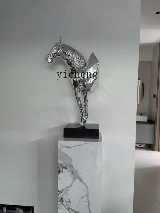 High-end Horse Head Art Sculpture Floor-standing Large Ornament with a Sense of Sophistication for Entrance and Hotel Decoration
High-end Horse Head Art Sculpture Floor-standing Large Ornament with a Sense of Sophistication for Entrance and Hotel Decoration