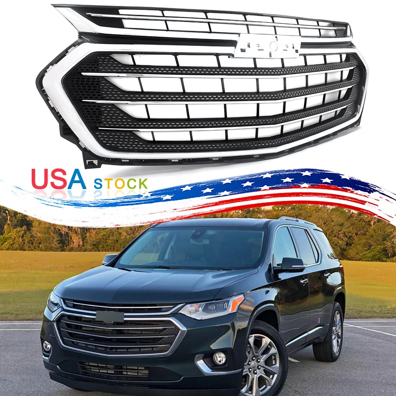 Front Radiator Grills Assembly For Chevrolet Chevy Traverse 2018 2019 2020 2021 Front Bumper Upper Racing Grille Chrome Magickit
Front Radiator Grills Assembly For Chevrolet Chevy Traverse 2018 2019 2020 2021 Front Bumper Upper Racing Grille Chrome Magickit