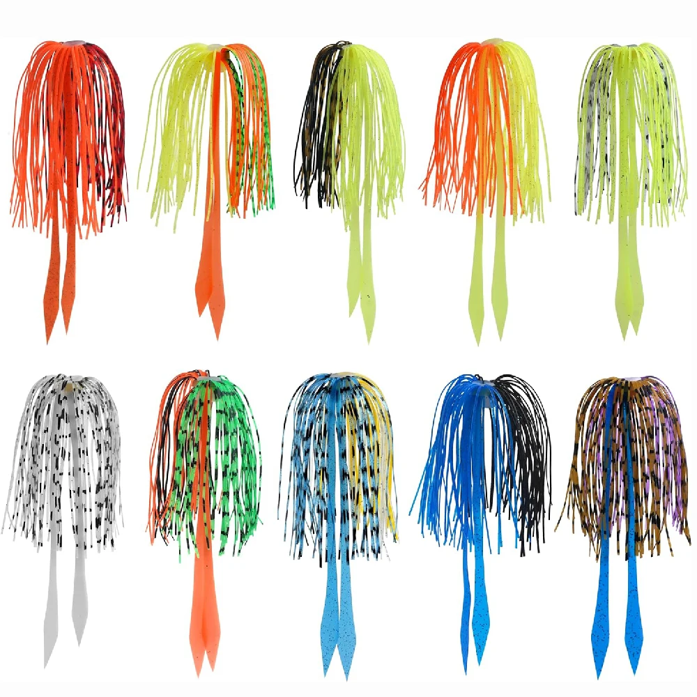 10Pcs Silicone Jig Skirts Replacement Fishing Lure for Spinnerbaits Buzzbaits Fishing Jig Skirts Spinner Bait Lure Accessories
10Pcs Silicone Jig Skirts Replacement Fishing Lure for Spinnerbaits Buzzbaits Fishing Jig Skirts Spinner Bait Lure Accessories