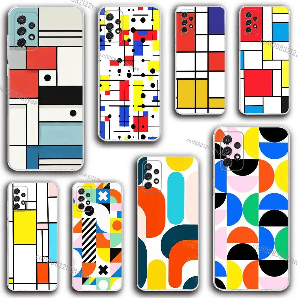 TOPLBPCS Mondrian Grid Phone Case Silicone For Samsung S30,23,21,22,20 FE lite,S10,9,PIus Note20ultra Soft Transparent
TOPLBPCS Mondrian Grid Phone Case Silicone For Samsung S30,23,21,22,20 FE lite,S10,9,PIus Note20ultra Soft Transparent