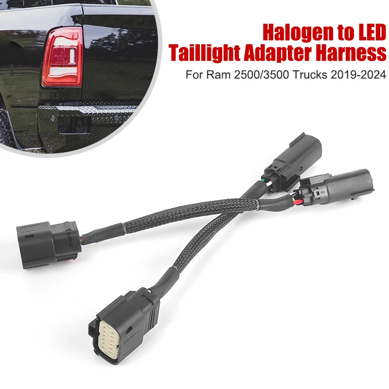 1 Set Halogen To Led Taillight Wire Harness Adapter For Dodge Ram 2500 & 3500 Model 2019–2024 Halogen Tail Light Car Accessories
1 Set Halogen To Led Taillight Wire Harness Adapter For Dodge Ram 2500 & 3500 Model 2019–2024 Halogen Tail Light Car Accessories