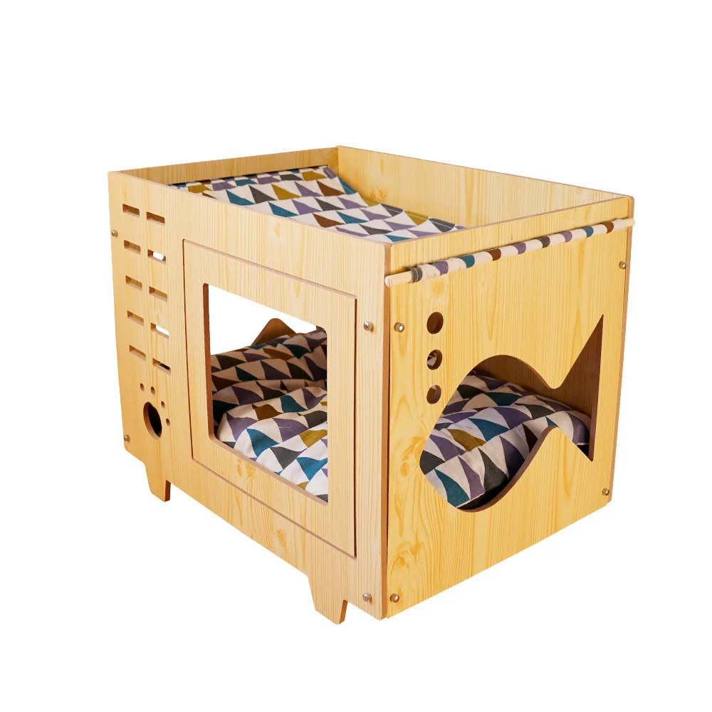 DSA cat litter, dog litter, wooden double-layer hammock litter, integrated cat products, padded hollow splicing, assembled cat
DSA cat litter, dog litter, wooden double-layer hammock litter, integrated cat products, padded hollow splicing, assembled cat