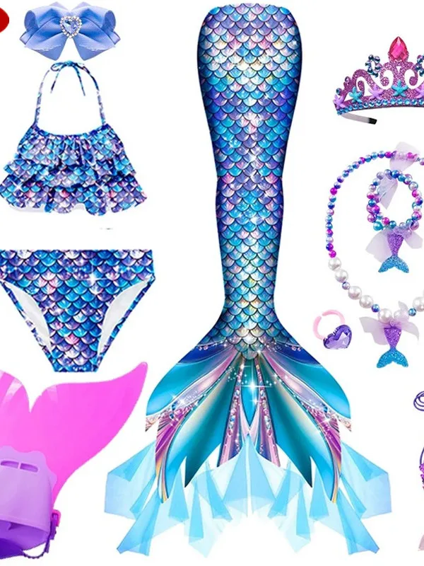 Купальник-бикини «Хвост Русалки» для девочек, пляжный костюм для отпуска, раздельный топ и плавки, детский модный наряд
Купальник-бикини «Хвост Русалки» для девочек, пляжный костюм для отпуска, раздельный топ и плавки, детский модный наряд