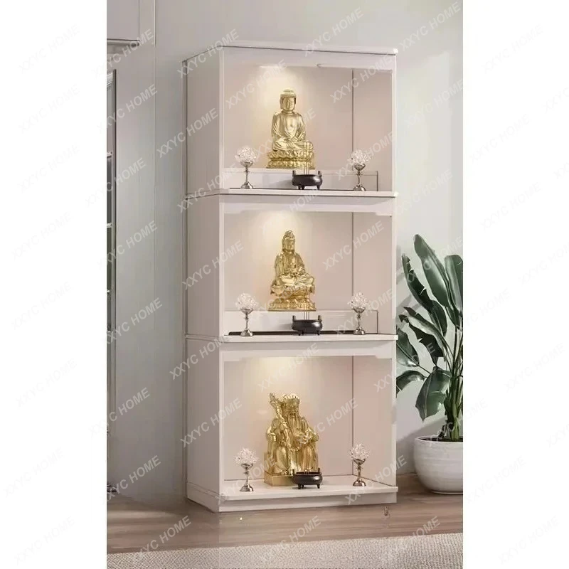 L Wood Buddhist Shrine Offering Table, Shrine Three-layer Vertical Cabinet, Modern Light Luxury Fairy Family Offering Tabl
L Wood Buddhist Shrine Offering Table, Shrine Three-layer Vertical Cabinet, Modern Light Luxury Fairy Family Offering Tabl