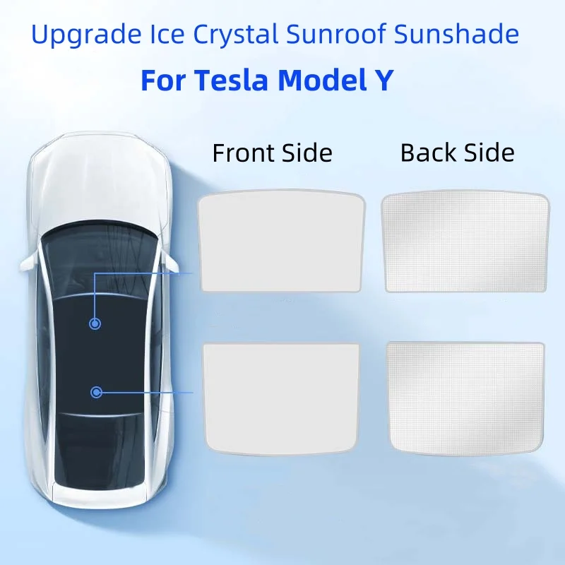 Для Tesla Model 3 Y 2021-2024 новое обновление ледяная ткань с пряжкой солнцезащитные козырьки стеклянная крыша солнцезащитный козырек спереди и сзади люк на крыше
Для Tesla Model 3 Y 2021-2024 новое обновление ледяная ткань с пряжкой солнцезащитные козырьки стеклянная крыша солнцезащитный козырек спереди и сзади люк на крыше