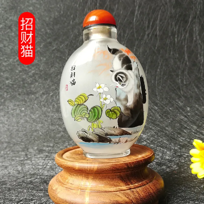 Inner painting snuff bottle with Chinese style characteristics, sent abroad to foreigners, pure
Inner painting snuff bottle with Chinese style characteristics, sent abroad to foreigners, pure