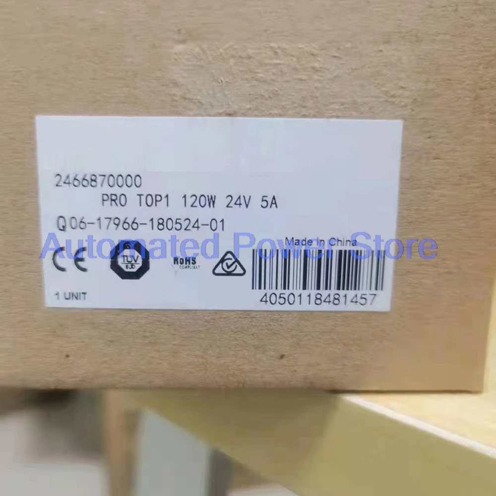 2466870000 Switching Power Supply Module PRO TOP1 120W 24V 5A
2466870000 Switching Power Supply Module PRO TOP1 120W 24V 5A