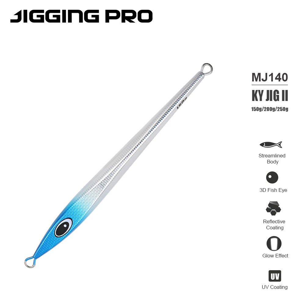 Воблер JIGGING PRO KY JIG II для вертикальной джиговой ловли, глубоководная рыбалка с лодки, 150г 200г 250г, светящийся в УФ-свете, быстропогружающийся металлический джиг
Воблер JIGGING PRO KY JIG II для вертикальной джиговой ловли, глубоководная рыбалка с лодки, 150г 200г 250г, светящийся в УФ-свете, быстропогружающийся металлический джиг