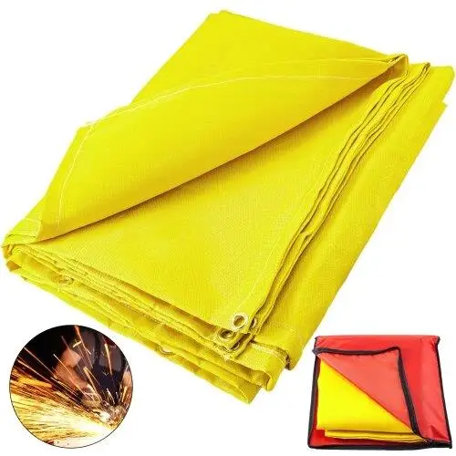 6x10 Ft Fireproof Welding Blanket - Gold Fiberglass Insulation Mat, Portable Thermal Resistant Cover with Carry Bag
6x10 Ft Fireproof Welding Blanket - Gold Fiberglass Insulation Mat, Portable Thermal Resistant Cover with Carry Bag
