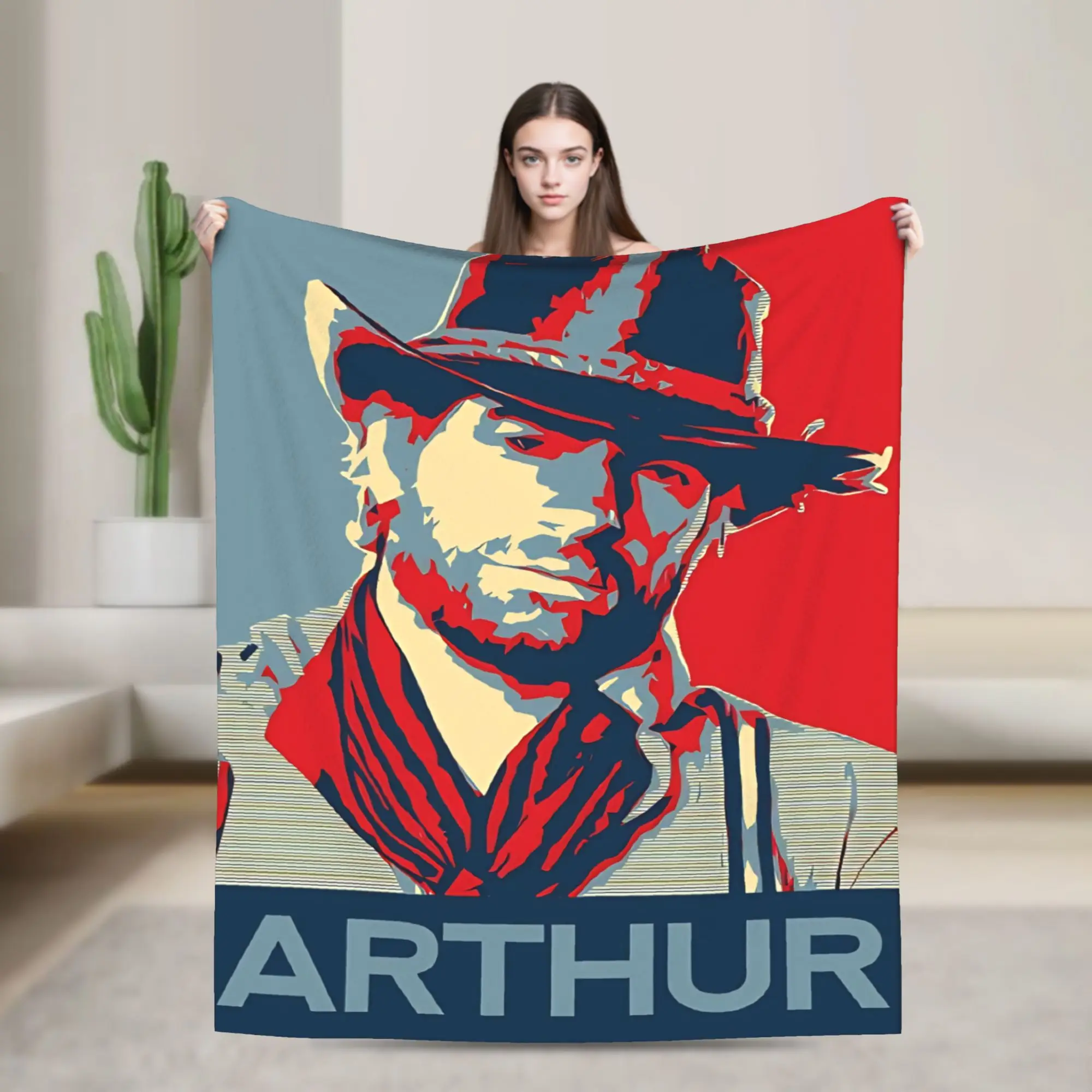Arthur Morgan West Cowboy Action King Game Character Blanket Red Dead Redemption Flannel Bedding Throws For Bedroom Bedspread
Arthur Morgan West Cowboy Action King Game Character Blanket Red Dead Redemption Flannel Bedding Throws For Bedroom Bedspread