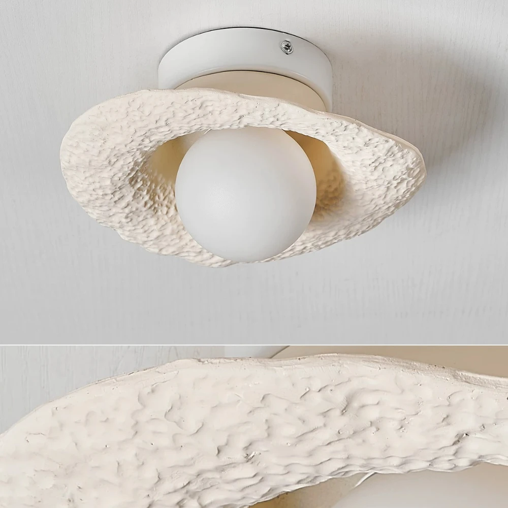 Nordic Wabi Sabi Ceiling Lamp G9 Resin Bedroom Living Room 3000K Balcony Homestay Corridor Japanese Cream Acrylic Ceiling Light
Nordic Wabi Sabi Ceiling Lamp G9 Resin Bedroom Living Room 3000K Balcony Homestay Corridor Japanese Cream Acrylic Ceiling Light