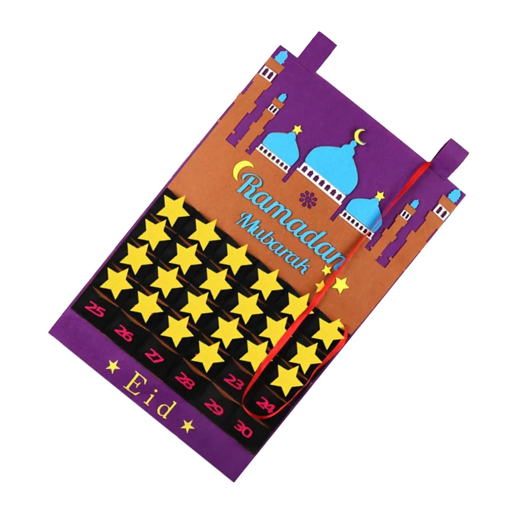 Eid Countdown Calendar Purple Fashionable Home Wall Decor Hanging Calendar for Shopping Mall Hotel Decoration Use
Eid Countdown Calendar Purple Fashionable Home Wall Decor Hanging Calendar for Shopping Mall Hotel Decoration Use
