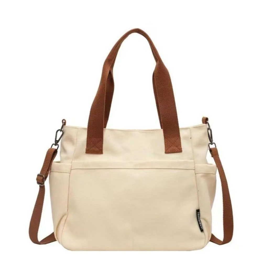 Thickened Canvas Handbag Zipper Japanese Style Large Capacity Tote Bag Single Shoulder Solid Color Commuting Crossbody Bag Daily
Thickened Canvas Handbag Zipper Japanese Style Large Capacity Tote Bag Single Shoulder Solid Color Commuting Crossbody Bag Daily