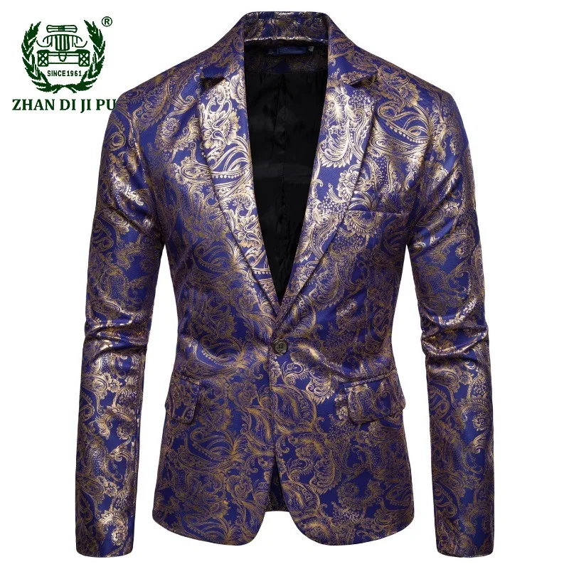 Autumn Leisure Suit Blazer Jackets for Men Printed Coat Single Suit Jacket Regular Smart Casual Wedding Party Stage Mens Blazer
Autumn Leisure Suit Blazer Jackets for Men Printed Coat Single Suit Jacket Regular Smart Casual Wedding Party Stage Mens Blazer