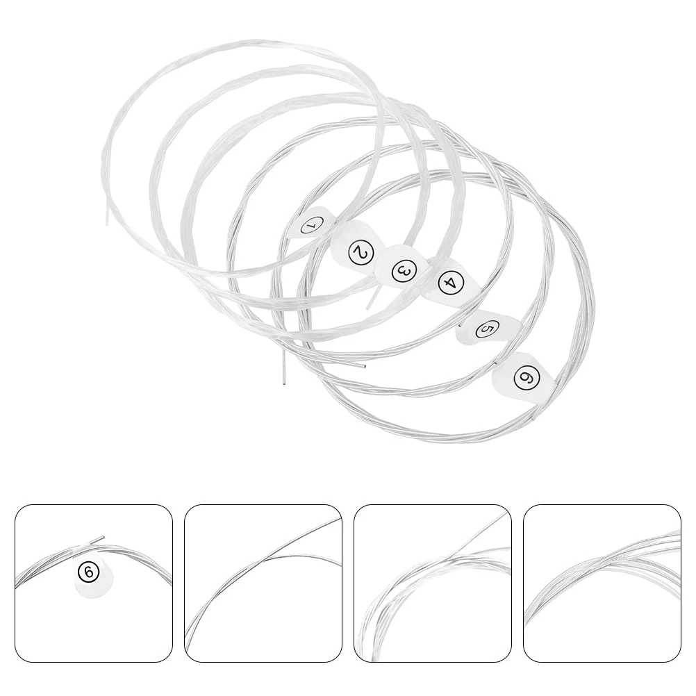 6pcs Folk Replacement Silver Plated Copper Durable Acoustic Metal Strings Universal Long Sustain Bright Tone Fingerpicking
6pcs Folk Replacement Silver Plated Copper Durable Acoustic Metal Strings Universal Long Sustain Bright Tone Fingerpicking