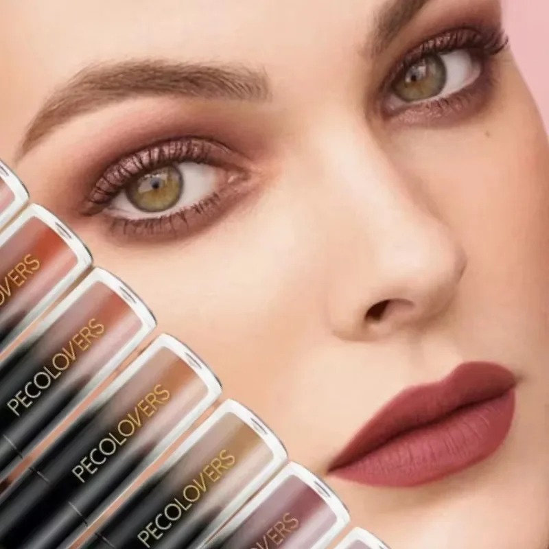 Velvet Matte Lipstick Sexy Red Lip Gloss Waterproof Long Lasting Easy Coloring Non-fading Non-stick Cup Liquid Lip Stick