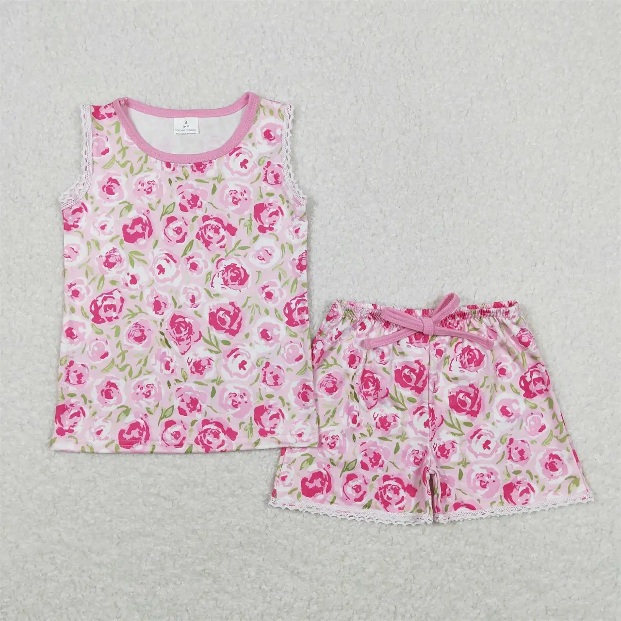 Wholesale Baby Girl Sleeveless Shirt Sleepwear Floral Pink Sets Shorts Infant Flower Outfit Summer Children Kids Pajamas
Wholesale Baby Girl Sleeveless Shirt Sleepwear Floral Pink Sets Shorts Infant Flower Outfit Summer Children Kids Pajamas