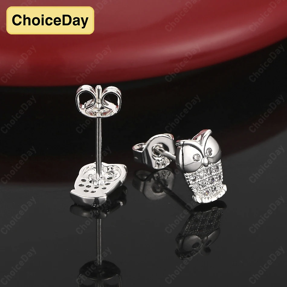 ChoiceDay 925 Sterling Silver Exquisite Cute Owl Earrings Women Gift Jewelry Accessories Party Fashion
ChoiceDay 925 Sterling Silver Exquisite Cute Owl Earrings Women Gift Jewelry Accessories Party Fashion