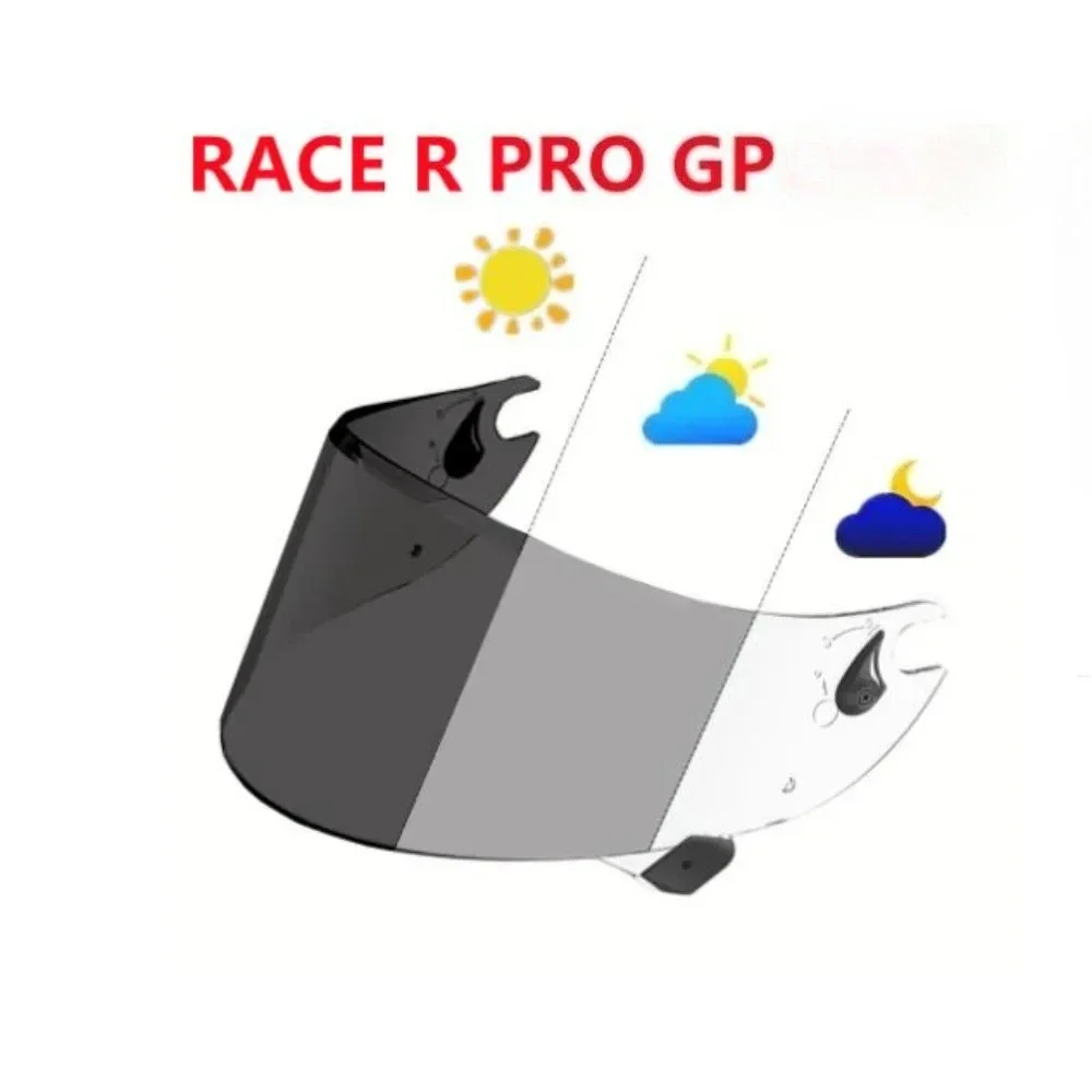 For Shark RACE R PRO GP Photochromic Helmet Shield Lens Anti UV Motorcycle Visor Lens Scratch-Resistant
For Shark RACE R PRO GP Photochromic Helmet Shield Lens Anti UV Motorcycle Visor Lens Scratch-Resistant