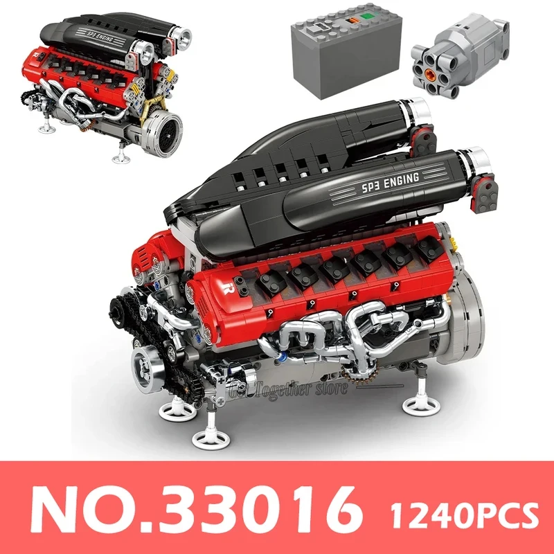33016 SP3 Car Engine Model Motor driven Building Blocks sets Puzzle Assembly Bricks MOC toys for Christmas Gifts
33016 SP3 Car Engine Model Motor driven Building Blocks sets Puzzle Assembly Bricks MOC toys for Christmas Gifts