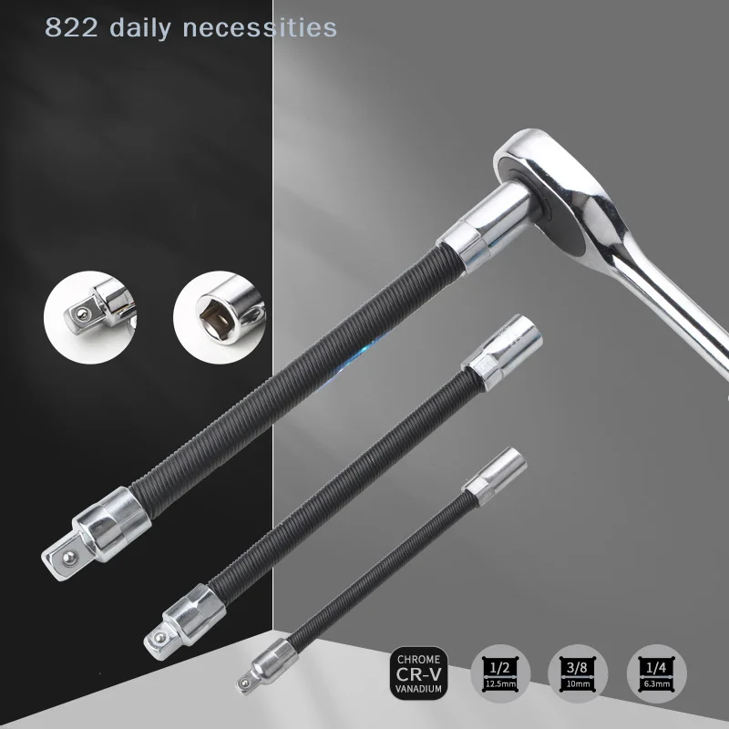 Flexible Shaft 1/4 3/8 1/2 High Torque Extension Bar Conversion Head Drive Socket Ratchet Wrench Hand Spring Post Extension Rod
Flexible Shaft 1/4 3/8 1/2 High Torque Extension Bar Conversion Head Drive Socket Ratchet Wrench Hand Spring Post Extension Rod