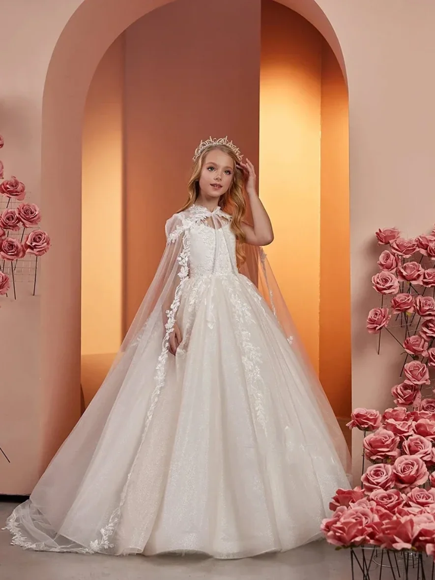 Girl Princess Dress Lace Puffy Flower Girl Dresses Sleeve Cute Girl Birthday Dress Wedding Party Dress Baby Dress
Girl Princess Dress Lace Puffy Flower Girl Dresses Sleeve Cute Girl Birthday Dress Wedding Party Dress Baby Dress