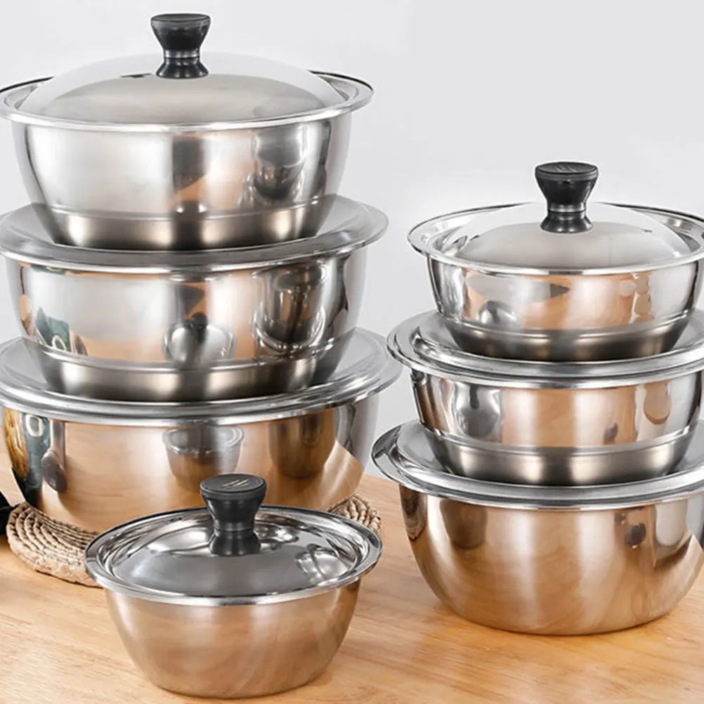 Stainless Steel Vegetable Basin Basin Large Capacity Bowl Kitchen Restaurant Dustproof Lid Vegetable Mixing Food Storage
Stainless Steel Vegetable Basin Basin Large Capacity Bowl Kitchen Restaurant Dustproof Lid Vegetable Mixing Food Storage