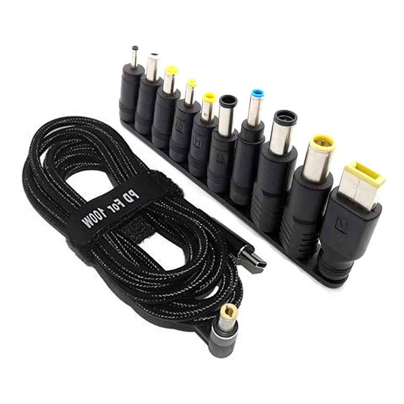 100W Type C Dc Power Adapter Jack Connector USB Type C to Universal Fast Charging Cable Cord for Lenovo Asus Hp Acer Laptop
100W Type C Dc Power Adapter Jack Connector USB Type C to Universal Fast Charging Cable Cord for Lenovo Asus Hp Acer Laptop