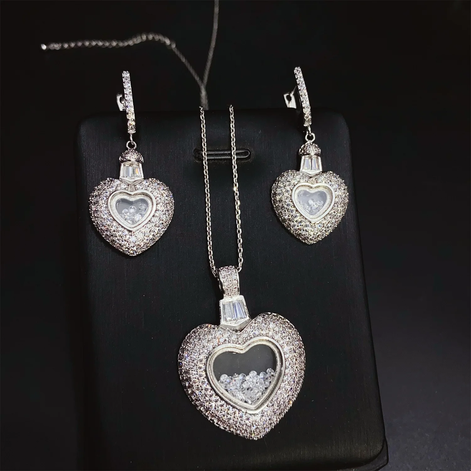 shiny zircon heart pendant necklace earrings 2pcs jewelry sets wedding bride dinner party jewelry sweet gift female anniversary
shiny zircon heart pendant necklace earrings 2pcs jewelry sets wedding bride dinner party jewelry sweet gift female anniversary