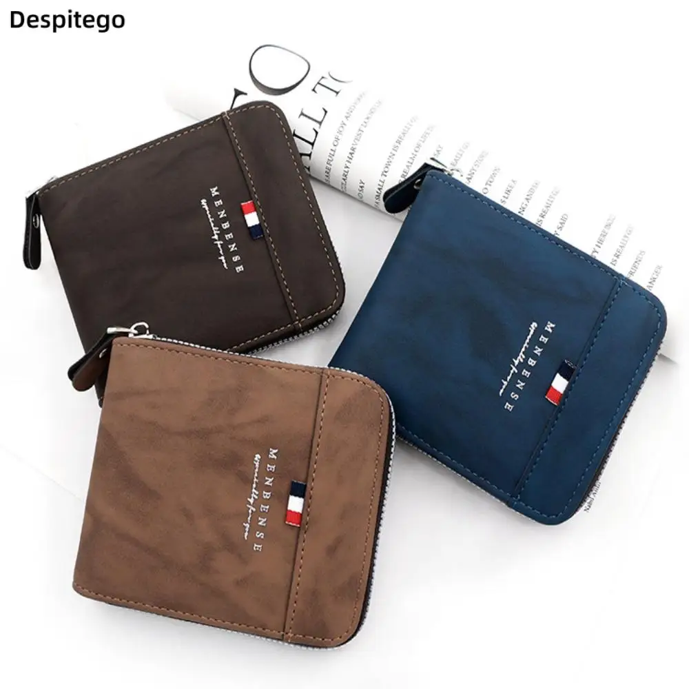 New Short Men Wallets Slim Card Holder Quality PU Leather Brand Male Wallet Small Photo Holder 3-fold Bag
New Short Men Wallets Slim Card Holder Quality PU Leather Brand Male Wallet Small Photo Holder 3-fold Bag