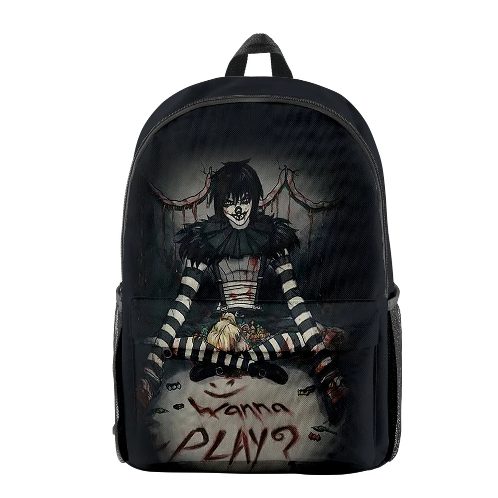Рюкзак Creepypasta Merch, школьная сумка для студентов, унисекс, рюкзак на молнии, 2023, повседневная дорожная сумка, сумка в стиле Харадзюку
Рюкзак Creepypasta Merch, школьная сумка для студентов, унисекс, рюкзак на молнии, 2023, повседневная дорожная сумка, сумка в стиле Харадзюку