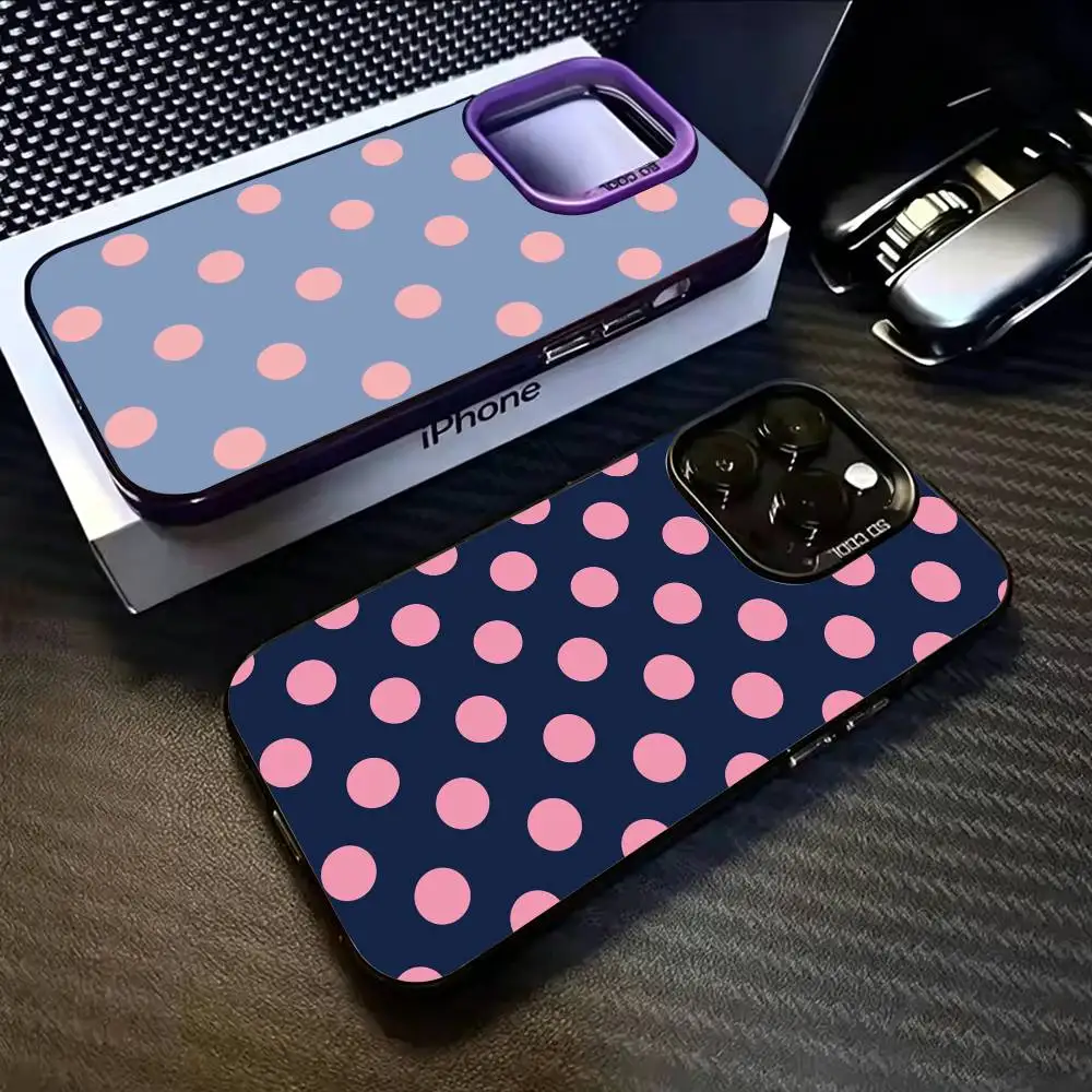Classic Polka Dot Pattern Phone Case For iPhone 17,16,15,14,13,12,11 Plus,Pro Max,XS,Colored Silver Plated Inside Cover
Classic Polka Dot Pattern Phone Case For iPhone 17,16,15,14,13,12,11 Plus,Pro Max,XS,Colored Silver Plated Inside Cover