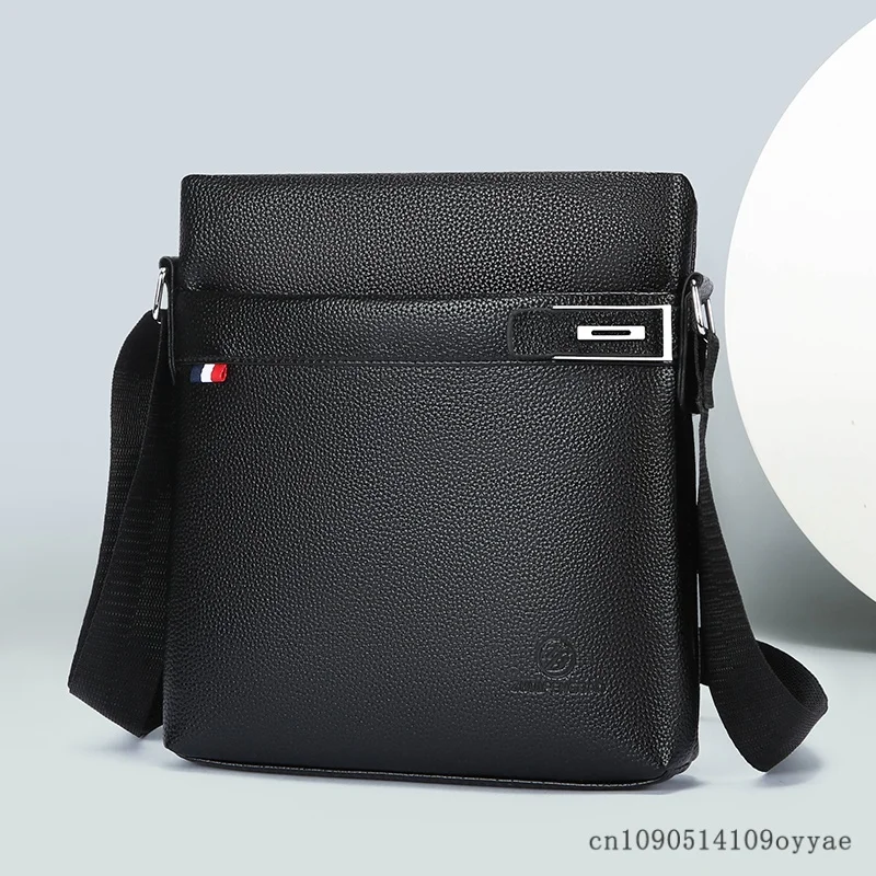 High Quality Black Men's Crossbody Bag Casual Large Capacity PU Leather Shoulder Bags for Men Work Travel Business Daily Use
High Quality Black Men's Crossbody Bag Casual Large Capacity PU Leather Shoulder Bags for Men Work Travel Business Daily Use