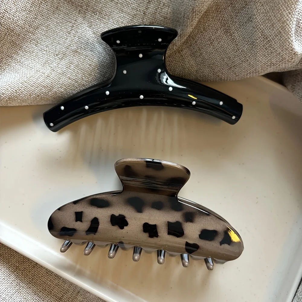 Leopard print Clips , Polka Dot Design for The Back of The Head, Perfect for Half-Up Hairstyles, Suitable for Everyday Wear in A
Leopard print Clips , Polka Dot Design for The Back of The Head, Perfect for Half-Up Hairstyles, Suitable for Everyday Wear in A
