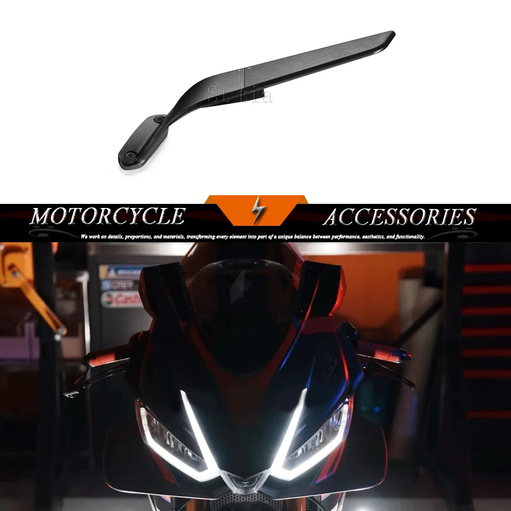 RS457 Rearview Mirror For Aprilia RS 457 2024- Stealth Sport Winglet Mirror Kits Adjustable Stealth Mirrors
RS457 Rearview Mirror For Aprilia RS 457 2024- Stealth Sport Winglet Mirror Kits Adjustable Stealth Mirrors