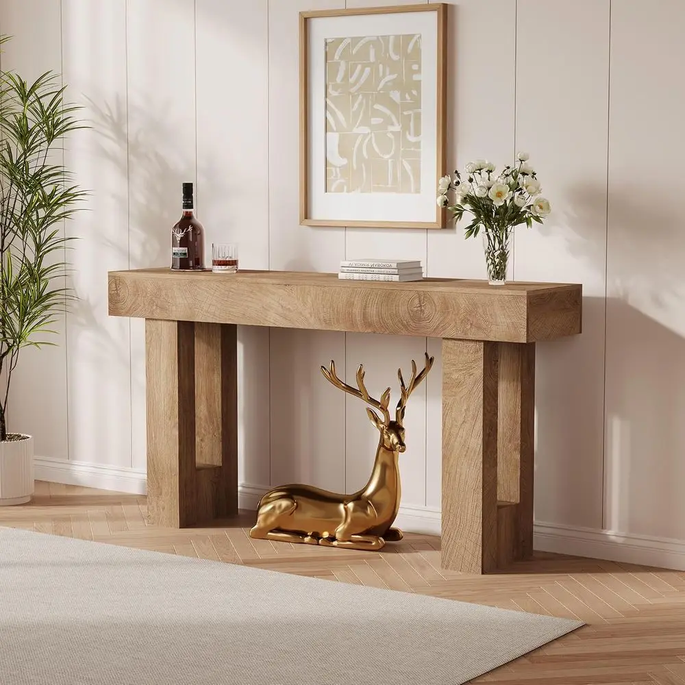 Vintage 61 Entryway Table with Open Shelves for Rustic Storage in Living Room, Hallway, or Bedroom - Natural Wood Grain
Vintage 61 Entryway Table with Open Shelves for Rustic Storage in Living Room, Hallway, or Bedroom - Natural Wood Grain