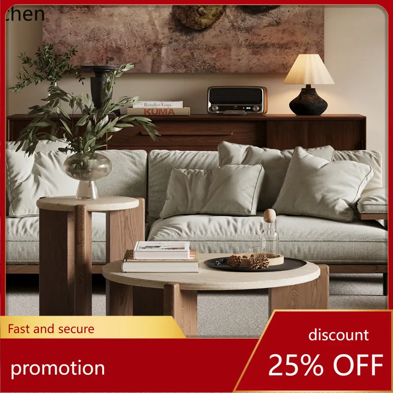 HT solid wood travertine coffee table round small tea table small apartment living room home retro coffee table
HT solid wood travertine coffee table round small tea table small apartment living room home retro coffee table