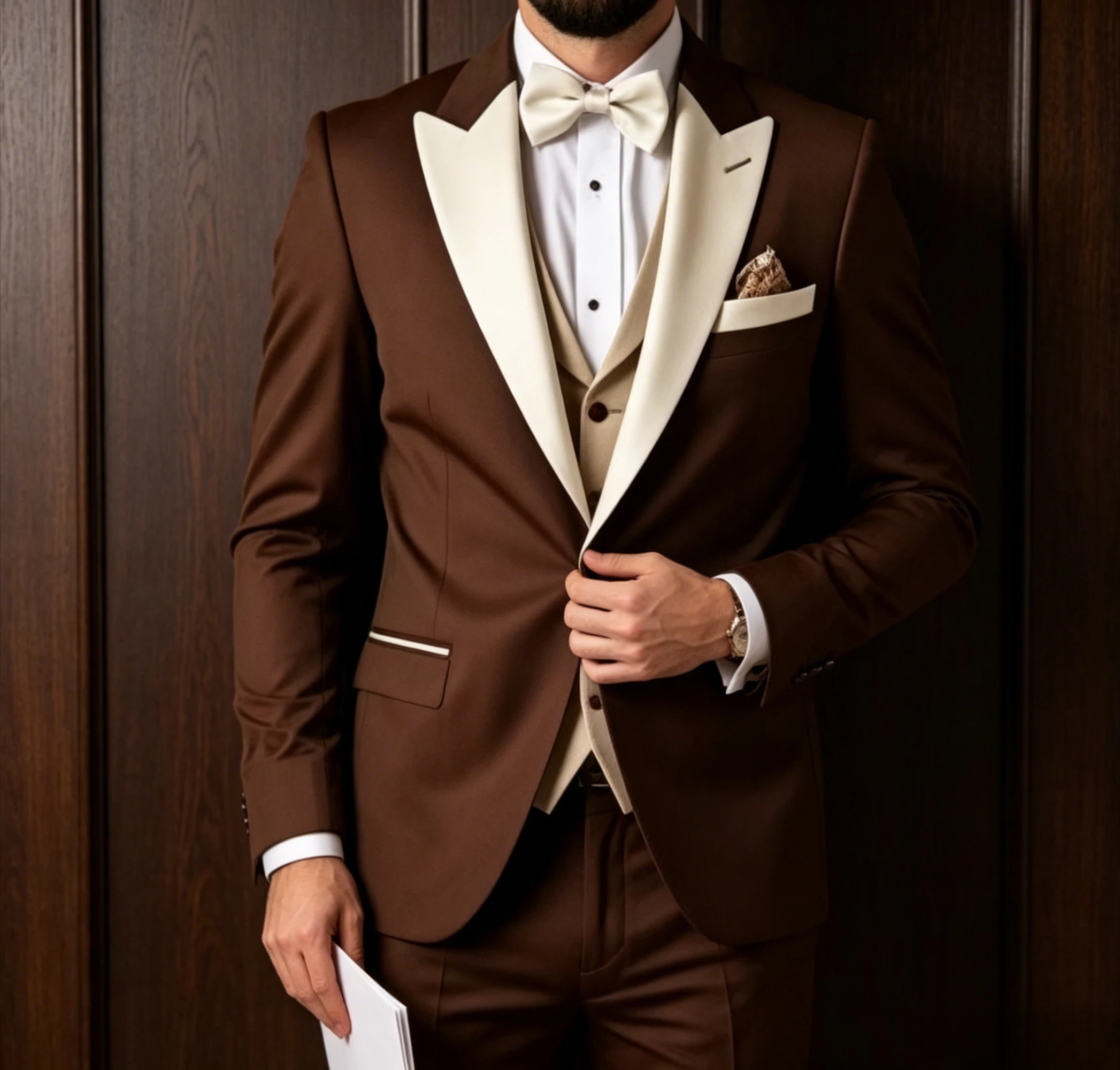 Brown Ivory Beige Men Suit Wedding Party Formal Groom Groomsman Prom Business Male Tuxedos 3 Piece Set Jacket Vest Pants
Brown Ivory Beige Men Suit Wedding Party Formal Groom Groomsman Prom Business Male Tuxedos 3 Piece Set Jacket Vest Pants