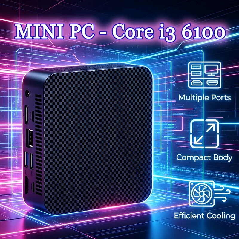 New Mini PC Core i3 6100 Compact Mini Laptop 16GB RAM 1024GB SSD HD WiFi6 BT5.2 Multifunctional Daily Notebook Gaming PC
New Mini PC Core i3 6100 Compact Mini Laptop 16GB RAM 1024GB SSD HD WiFi6 BT5.2 Multifunctional Daily Notebook Gaming PC