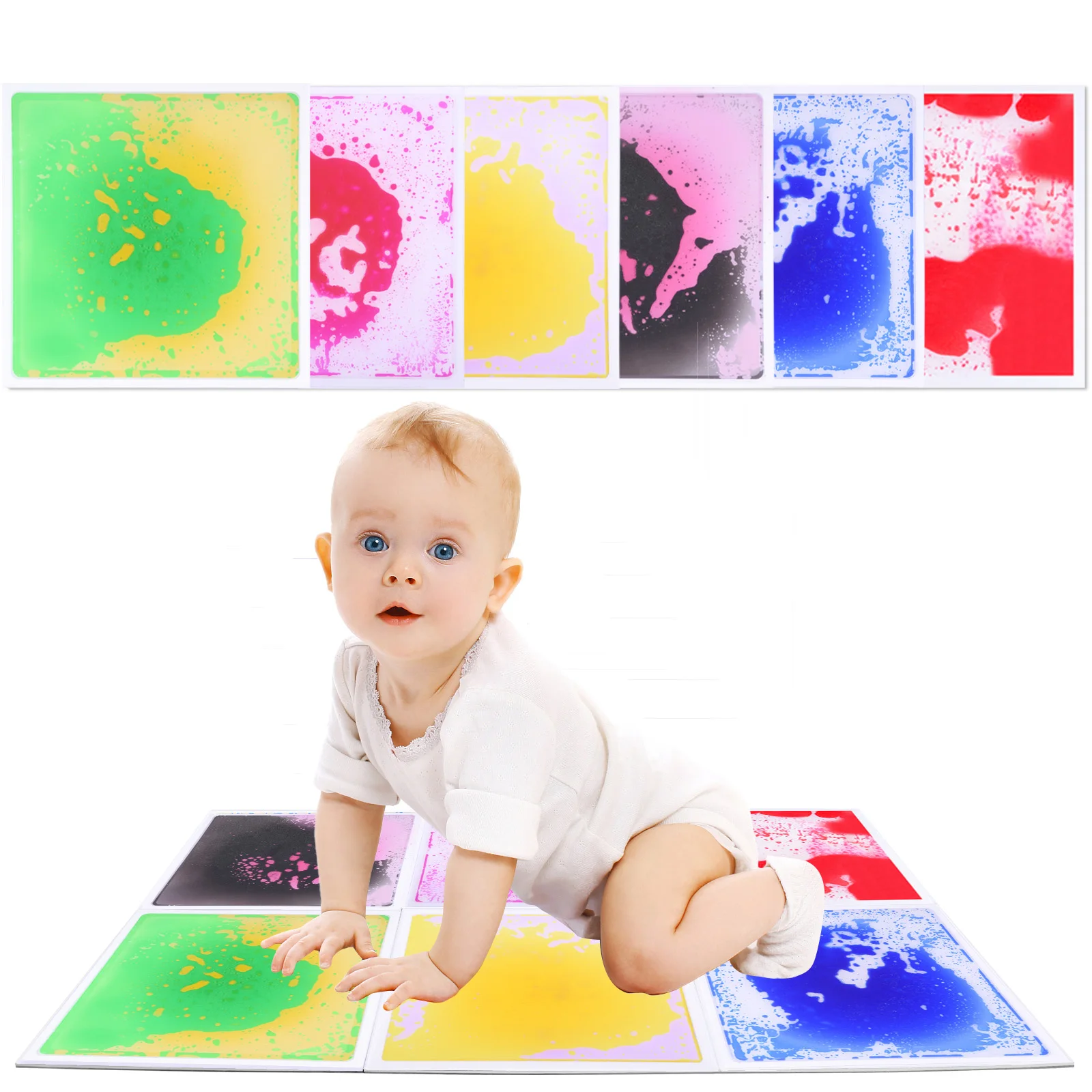Детский сенсорный жидкий игровой коврик: мягкий тактильный сенсорный опыт — складной, яркий для развития малышей
Детский сенсорный жидкий игровой коврик: мягкий тактильный сенсорный опыт — складной, яркий для развития малышей