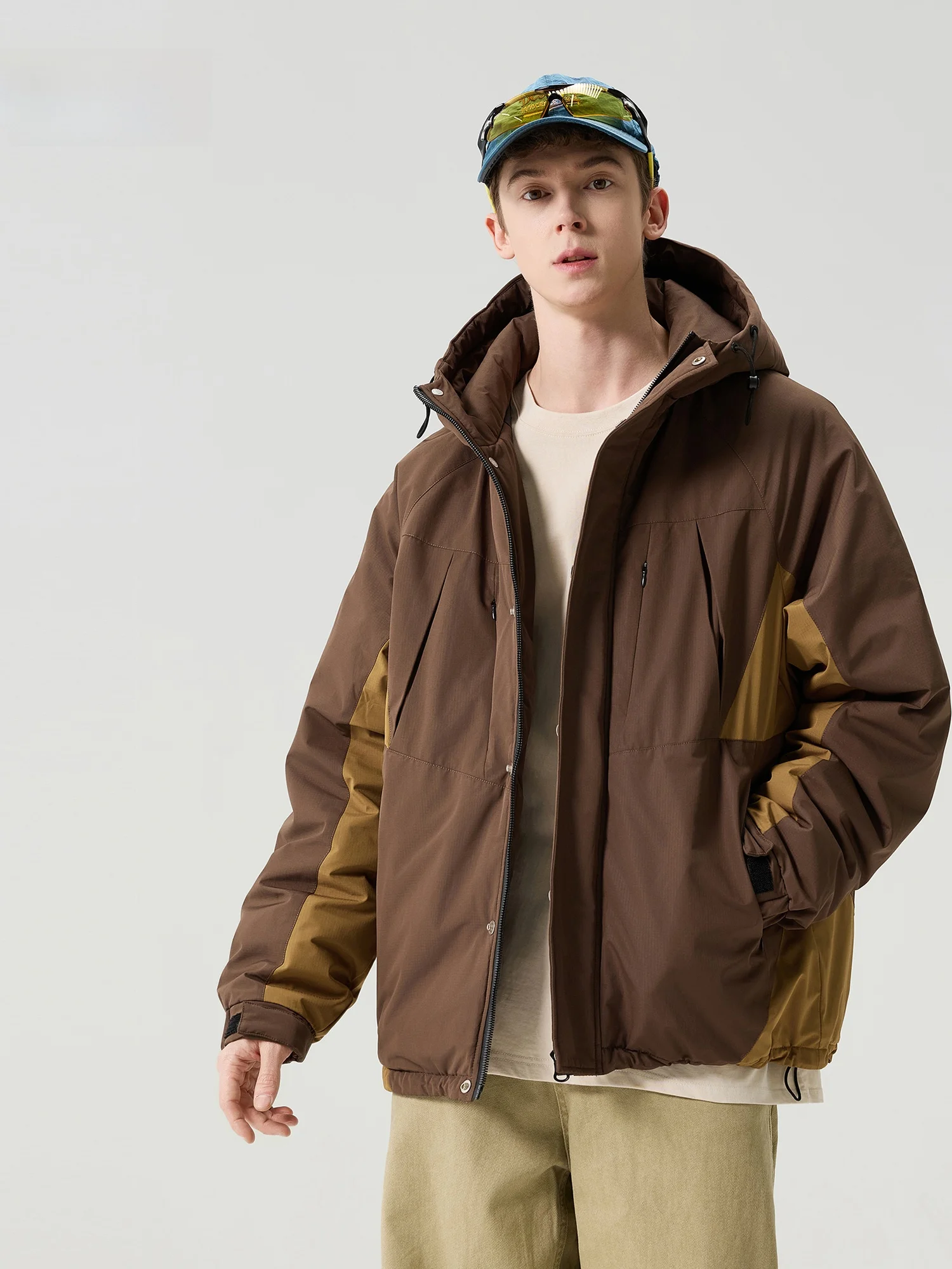 Men's Loose Fit Du down Jaet Hooded Thiened Splicing Outerwear Warm Polyester Fiber Long Sve Zipper Closure Workwear...
Men's Loose Fit Du down Jaet Hooded Thiened Splicing Outerwear Warm Polyester Fiber Long Sve Zipper Closure Workwear...