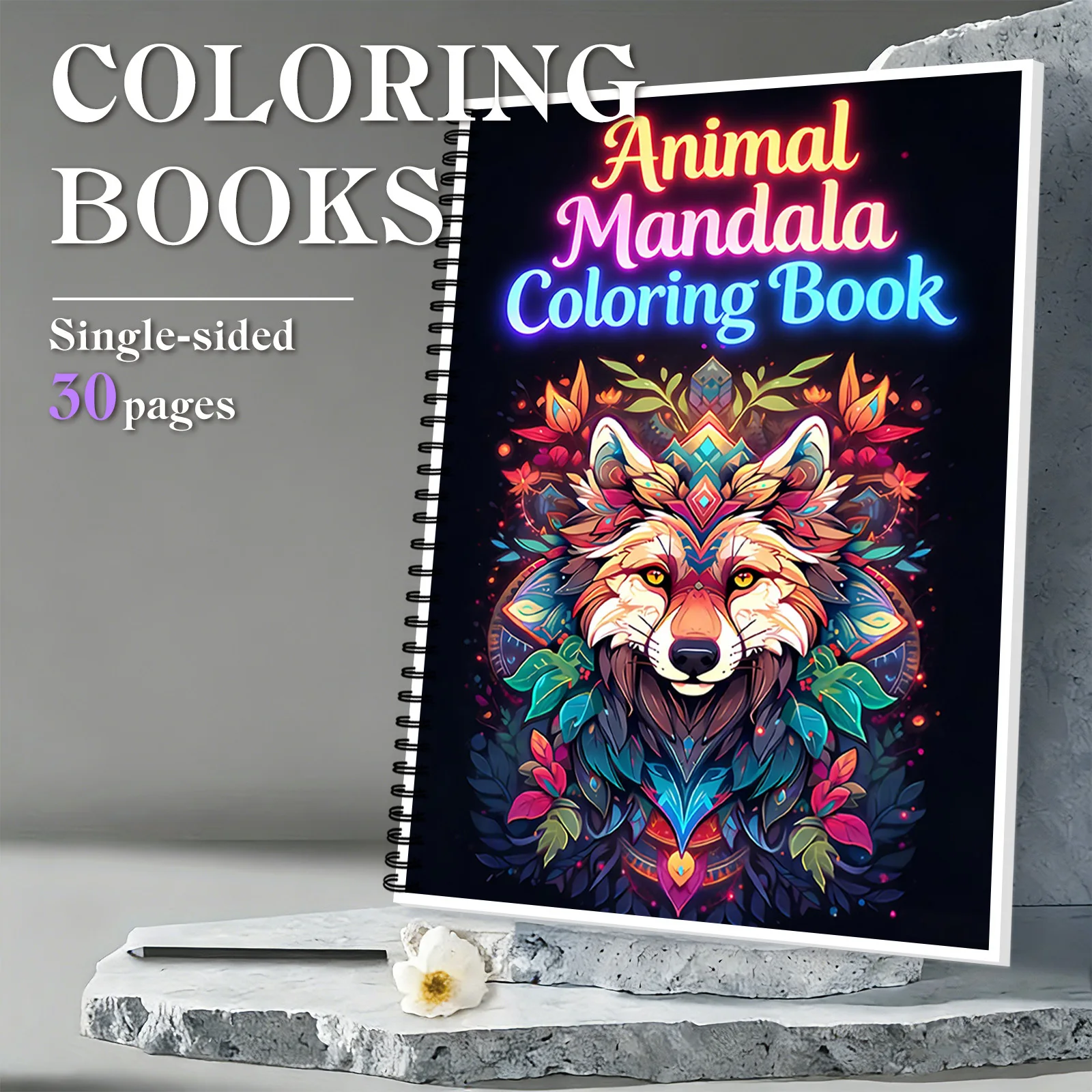 1 шт., красочная книжка-раскраска с изображением лисы и мандалы, для ежедневного творческого отдыха, тихие размотки времени
1 шт., красочная книжка-раскраска с изображением лисы и мандалы, для ежедневного творческого отдыха, тихие размотки времени