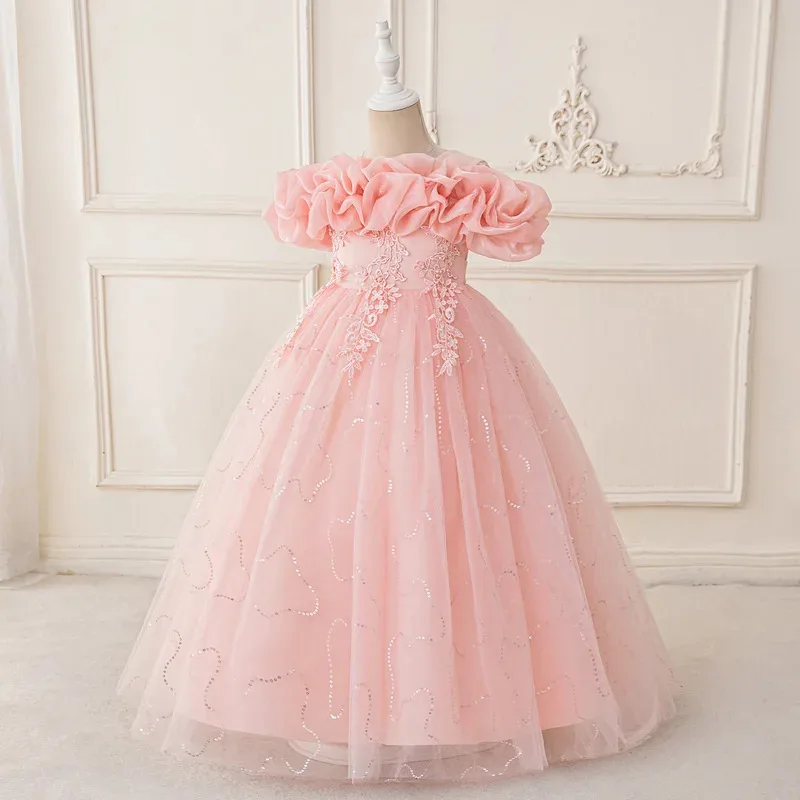 COSda@Elegant Flower Bridesmaid Girl Dresses Bow Birthday Party Princess Dress Girls Formal Tulle Wedding Graduation Evening Pro
COSda@Elegant Flower Bridesmaid Girl Dresses Bow Birthday Party Princess Dress Girls Formal Tulle Wedding Graduation Evening Pro